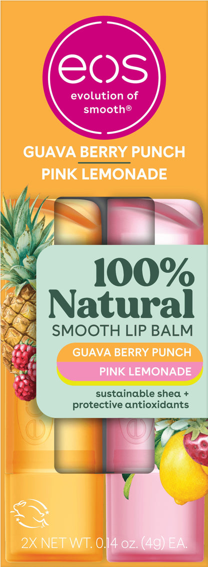 eos bálsamos Guava Berry Punch Pink Lemonade 2 de 0.14 oz