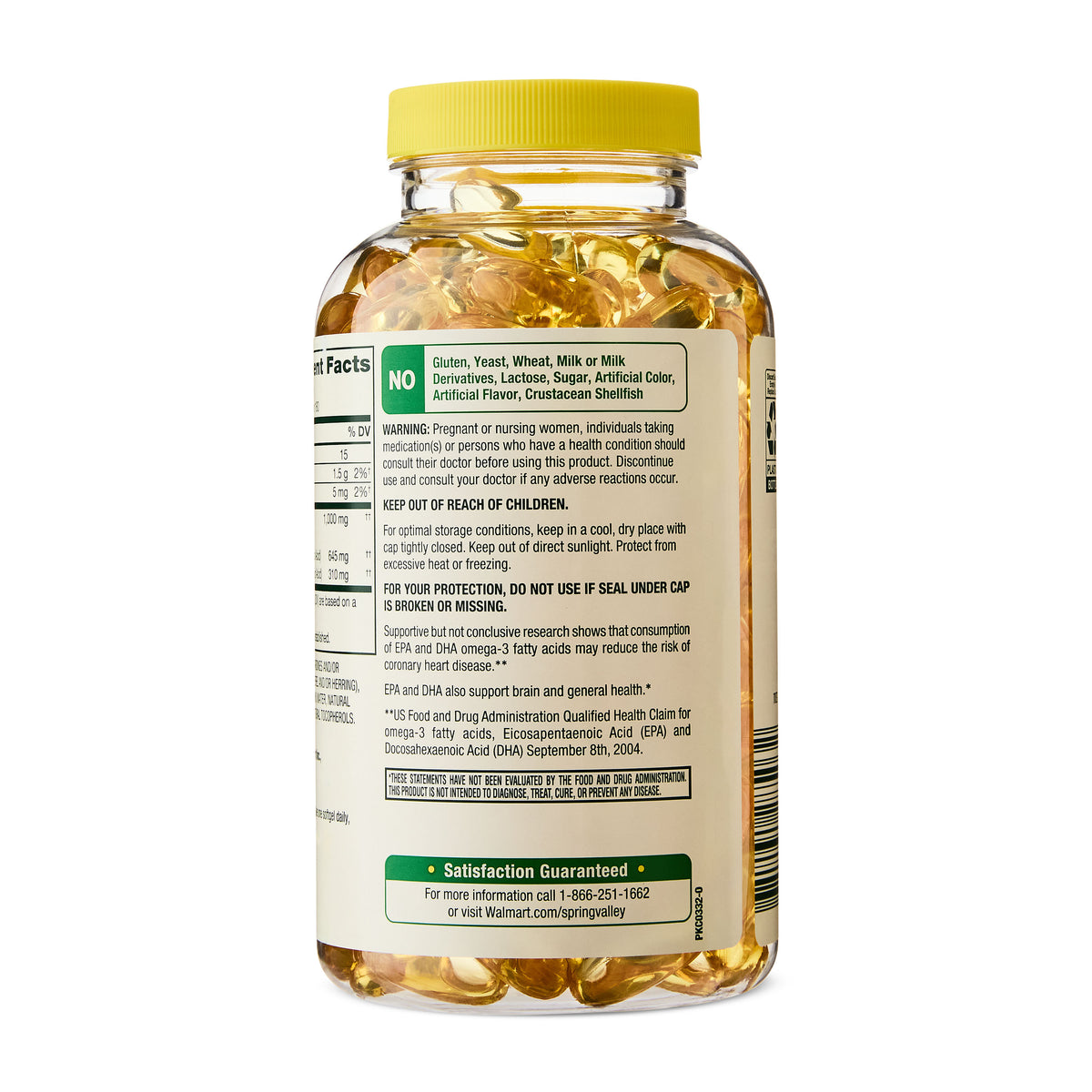 Spring Valley Proactive omega 3 1000 mg 180 cápsulas