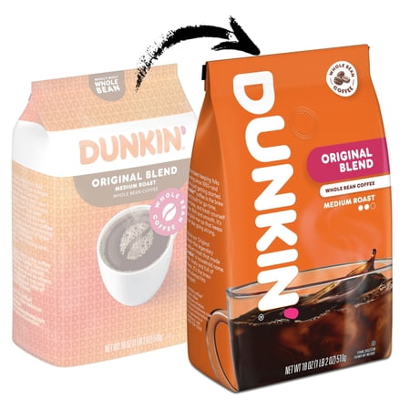 Dunkin Original Blend café en grano tueste medio 18 oz