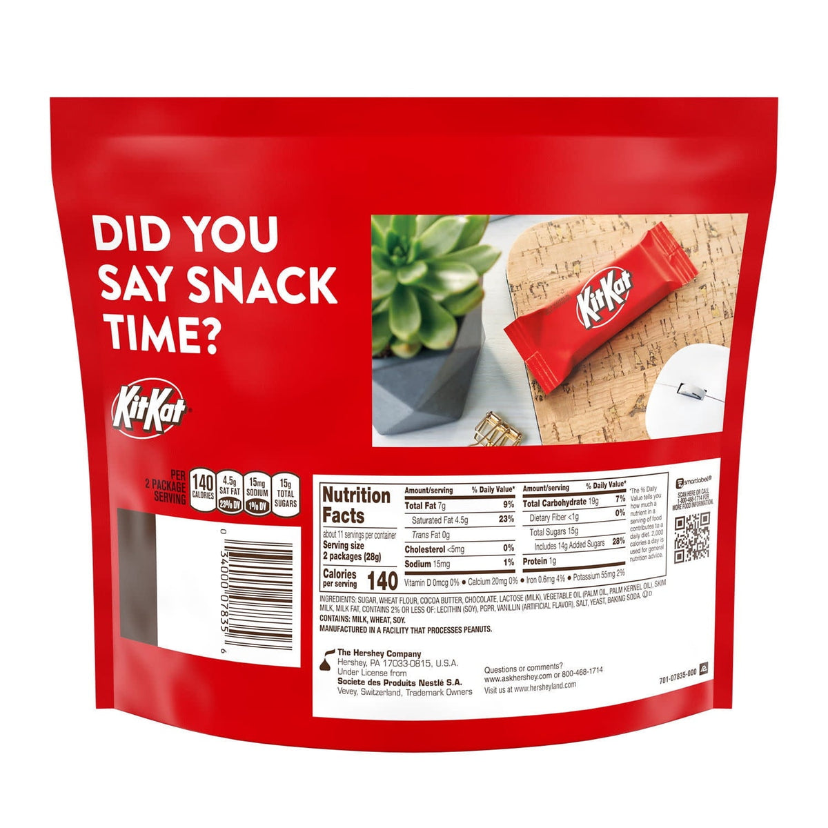 Kit Kat Snack Size Bolsa 306 g