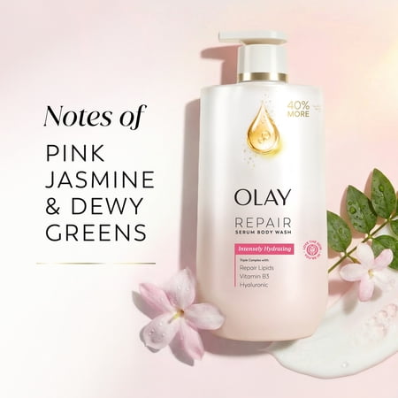 Olay gel de baño hidratante suero hialurónico 28 fl oz
