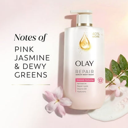 Olay gel de baño hidratante suero hialurónico 28 fl oz