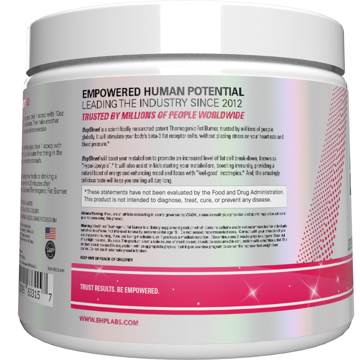 EHP LABS OxyShred preentreno Cosmic Blast 33 porciones