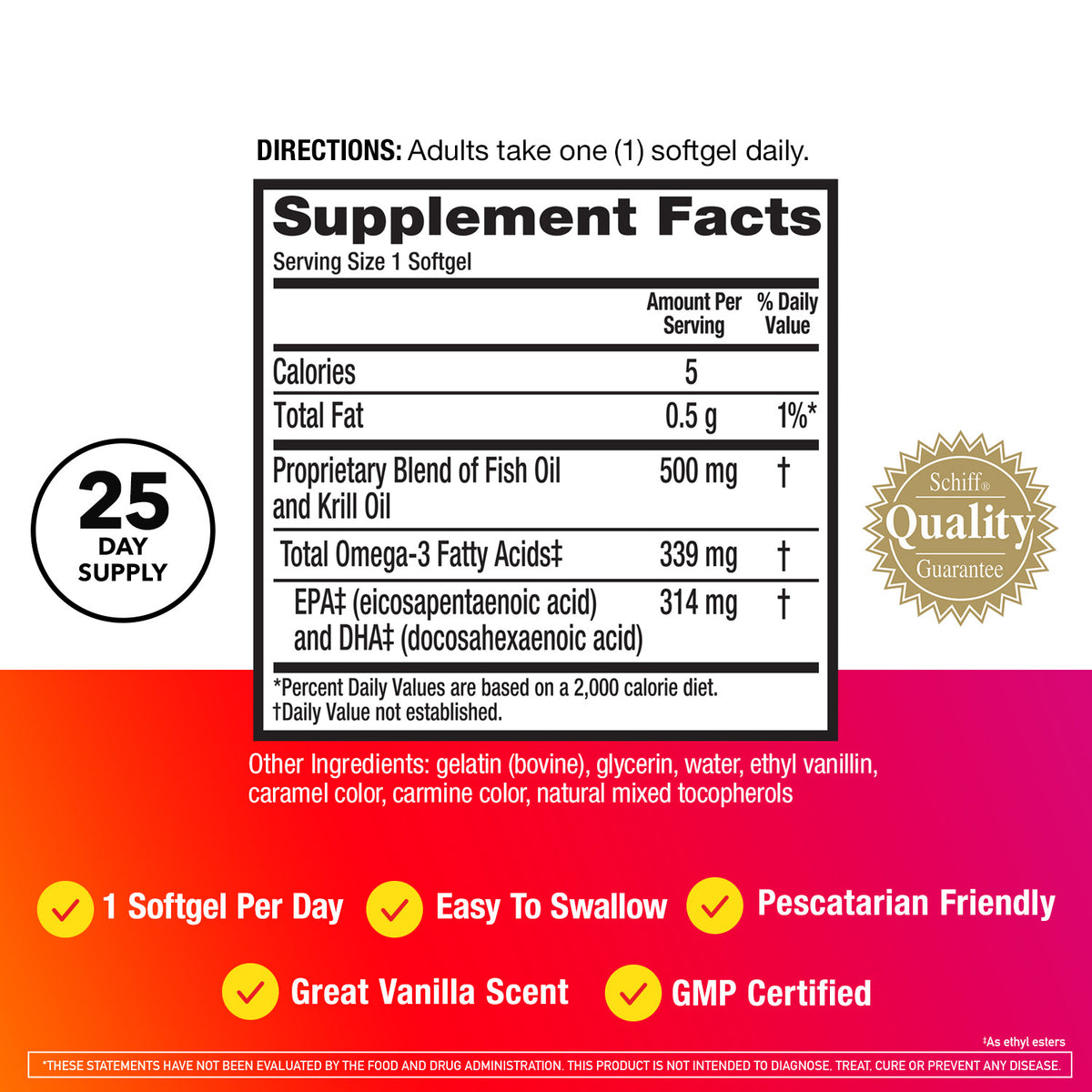 MegaRed Advanced 4 en 1 omega 3 500 mg 25 cápsulas