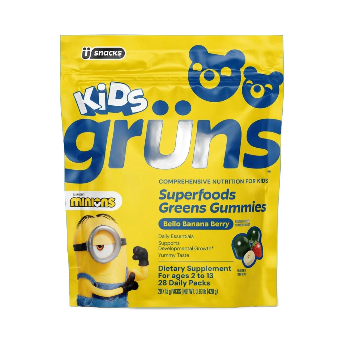 Grüns Kids Gomitas De Superalimentos Minions