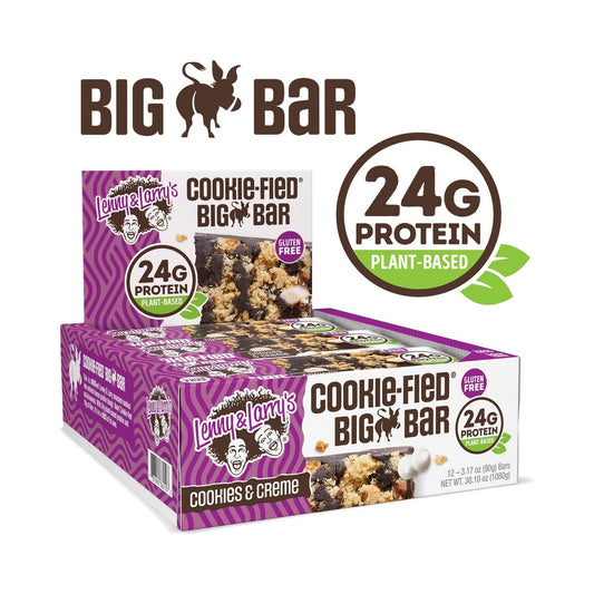 Lenny & Larry's Barra Cookie-fied Cookies & Creme 12 Piezas