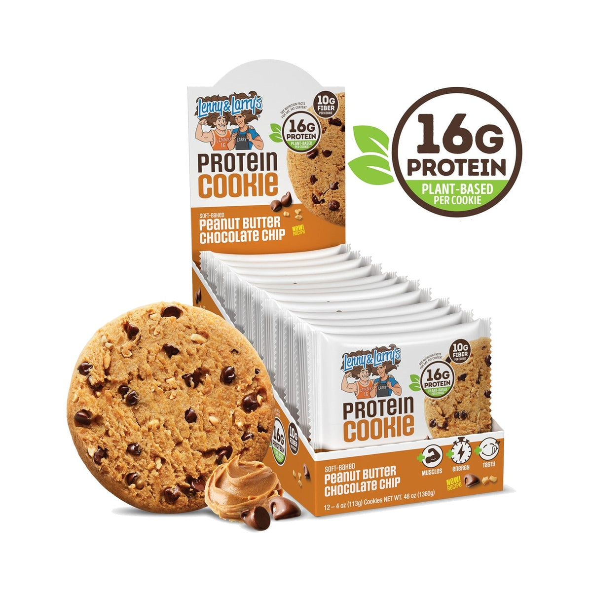 Lenny & Larry's Galleta Proteína Crema De Cacahuate Y Chocolate 113 g 12 Piezas