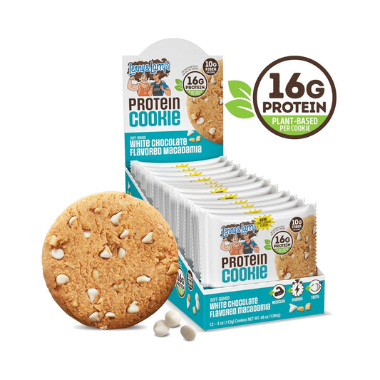 Lenny & Larry's Galleta Proteína Chocolate Blanco Y Macadamia 113 g 12 Piezas