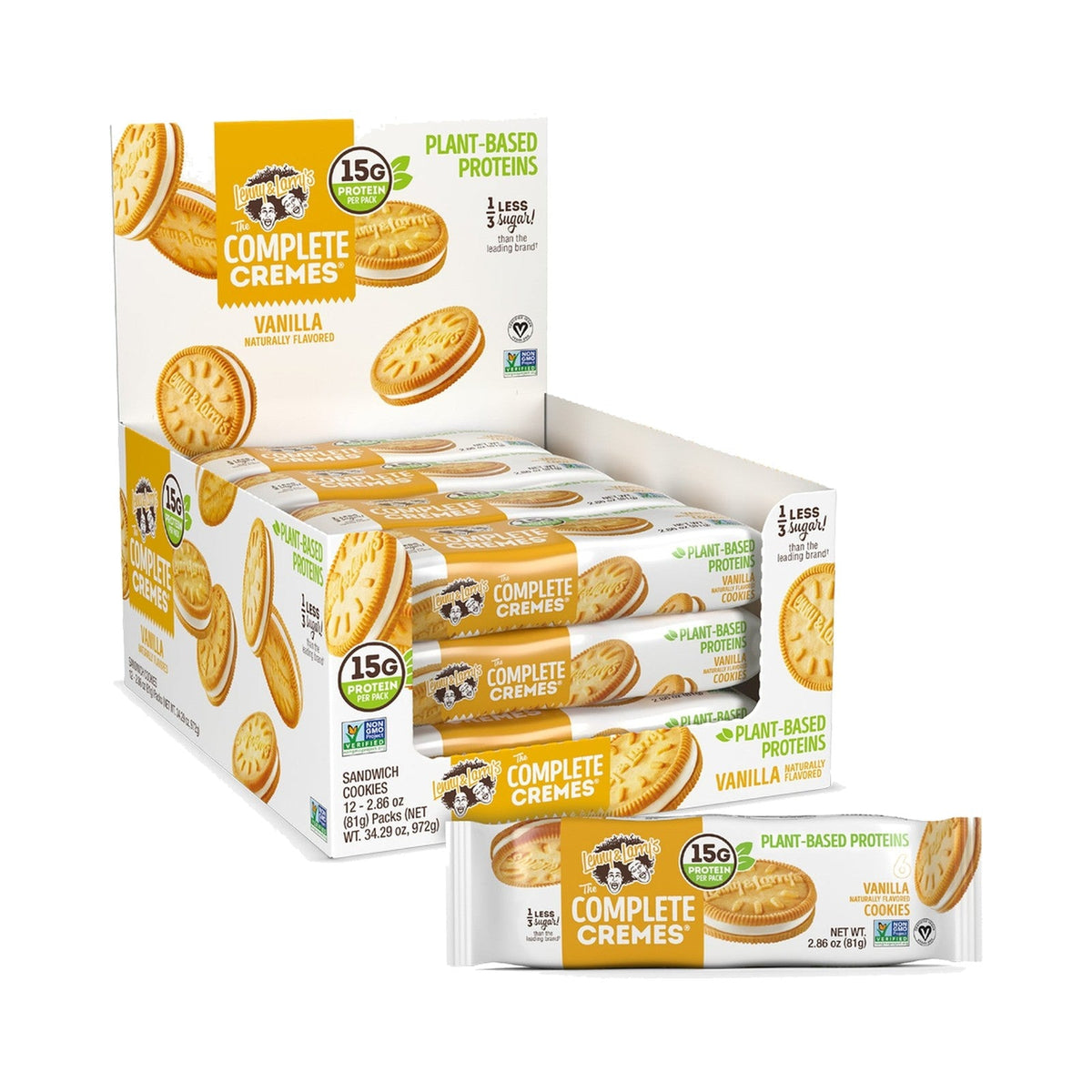 Lenny & Larry's Mini Galletas Proteína Vainilla 12 Paquetes
