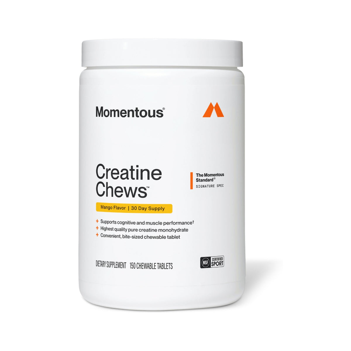 Momentous Creatina Masticable · 150 piezas