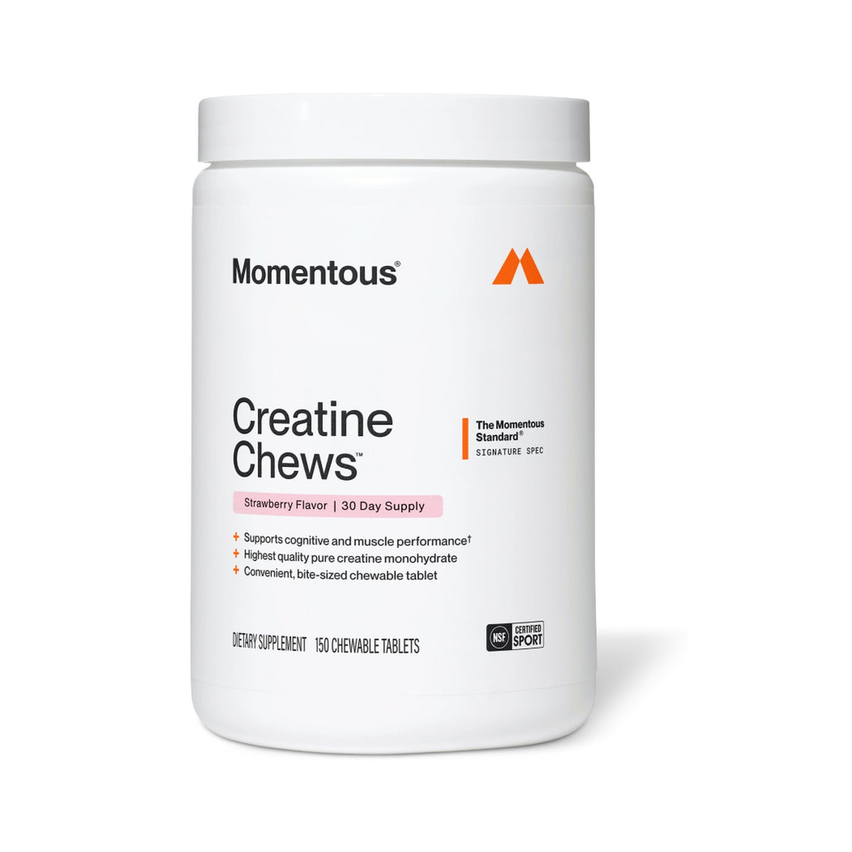 Momentous Creatina Masticable · 150 piezas
