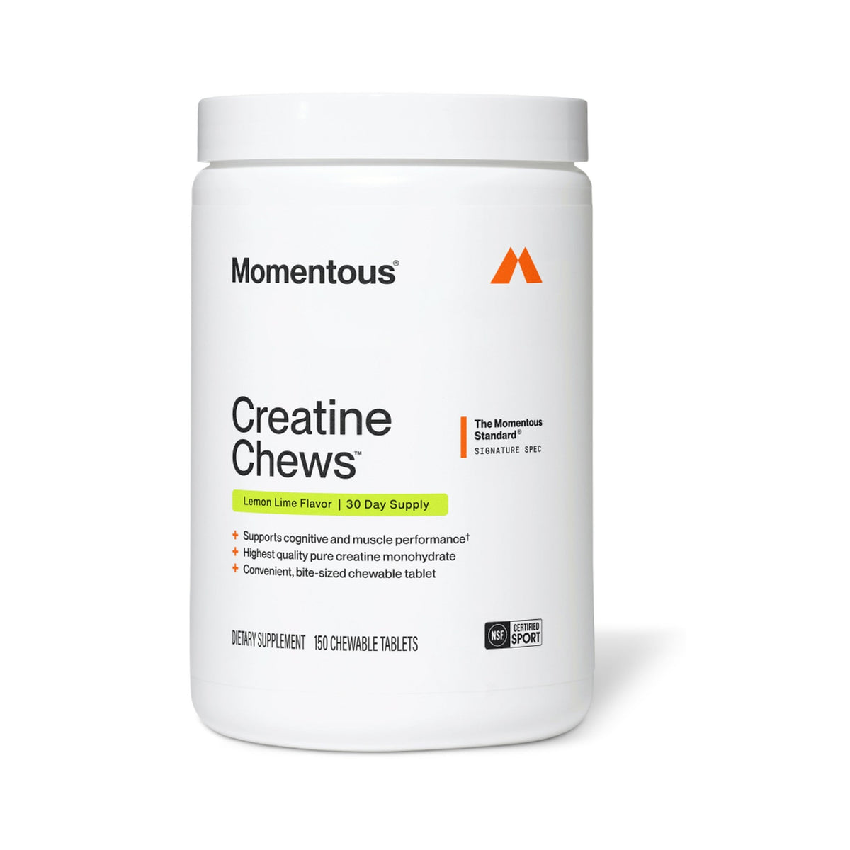 Momentous Creatina Masticable · 150 piezas