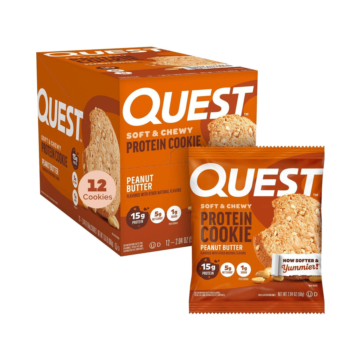 Quest Galletas De Proteína Crema De Cacahuate