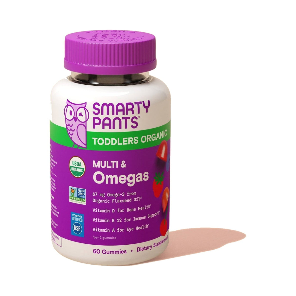 SmartyPants Multivitamínico Orgánico Para Niños Pequeños Con Omegas