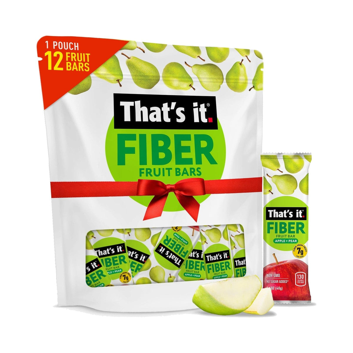 That's it. Barras De Fruta Con Fibra Manzana Y Pera 12 Piezas