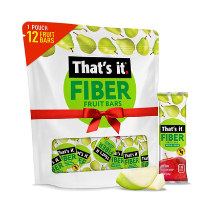 That's it. Barras De Fruta Con Fibra Manzana Y Pera 12 Piezas