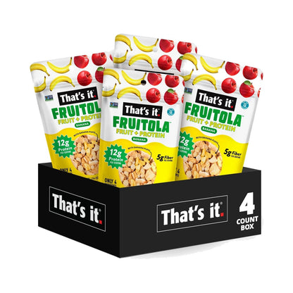 That's it. Fruitola Granola De Fruta Plátano Tamaño Snack 4 Bolsitas