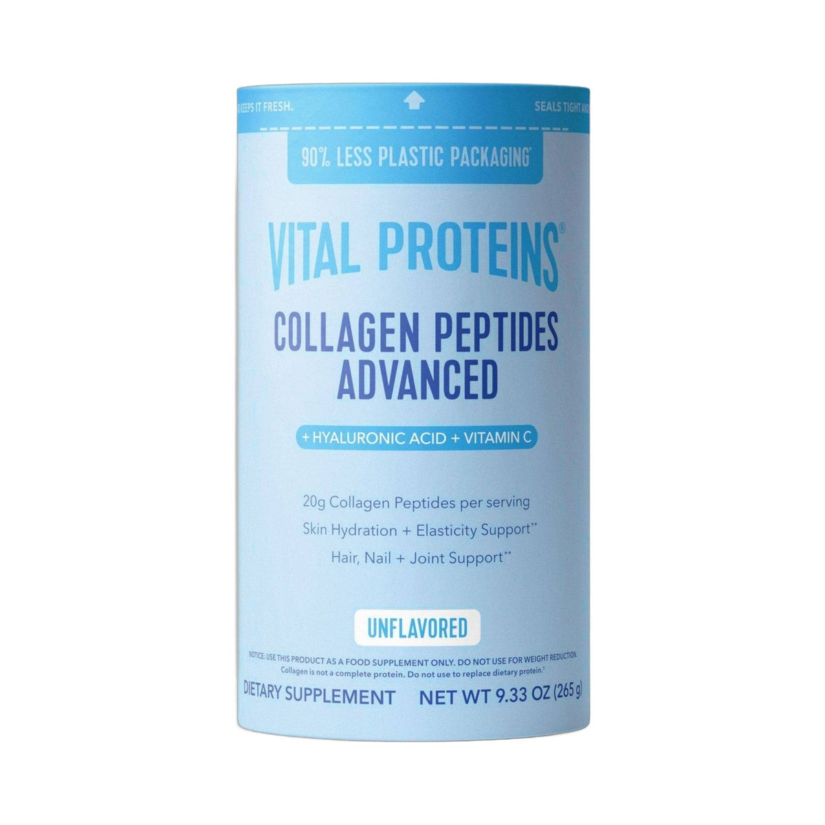 Vital Proteins Péptidos De Colágeno Advanced Con Ácido Hialurónico Y Vitamina C