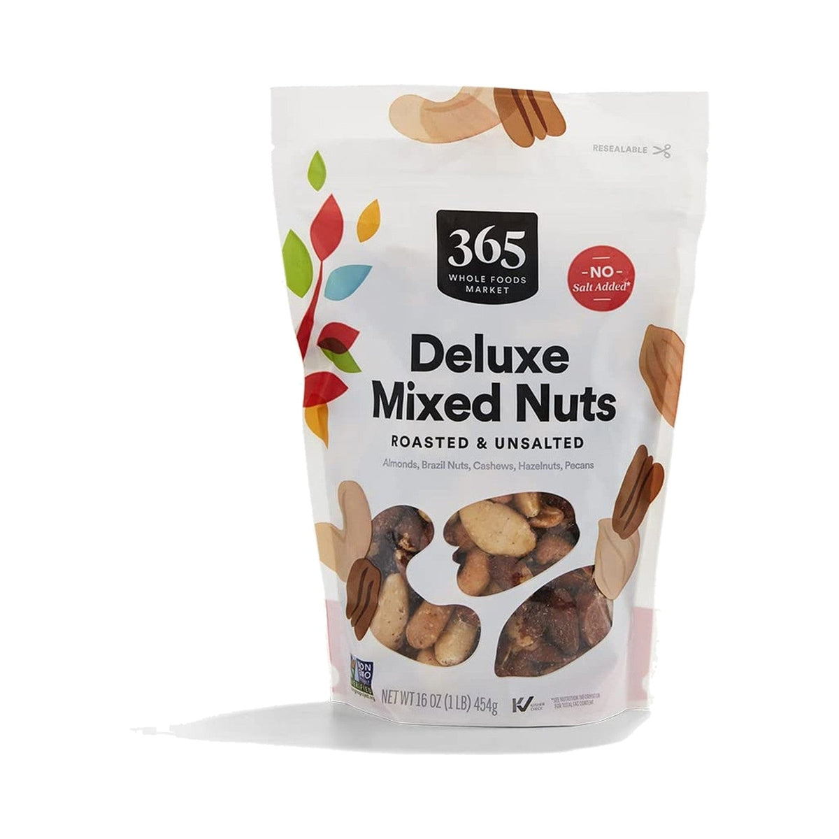 365 Nueces Mixtas Deluxe Tostadas Sin Sal 454 g