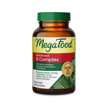 MegaFood Balanced B Complex Complejo B 60 Tabletas