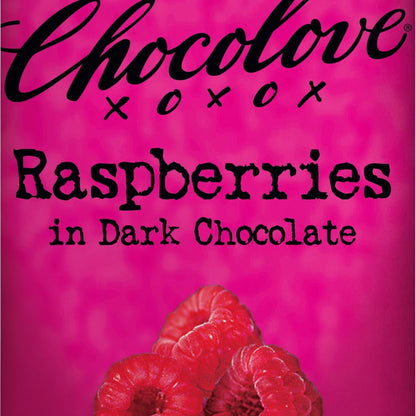 Chocolove Barra de Chocolate Amargo con Frambuesa 88 g