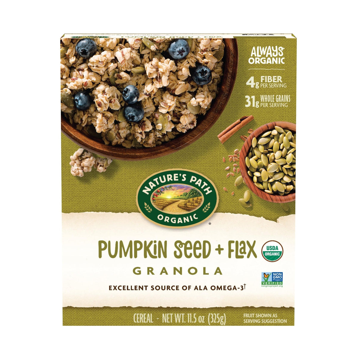 Nature's Path Granola Orgánica de Semillas de Calabaza y Linaza 326 g