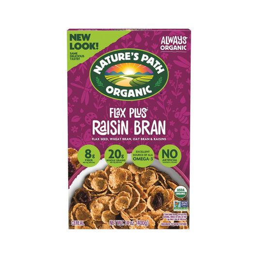 Nature's Path Cereal Orgánico de Salvado con Pasas y Linaza 397 g