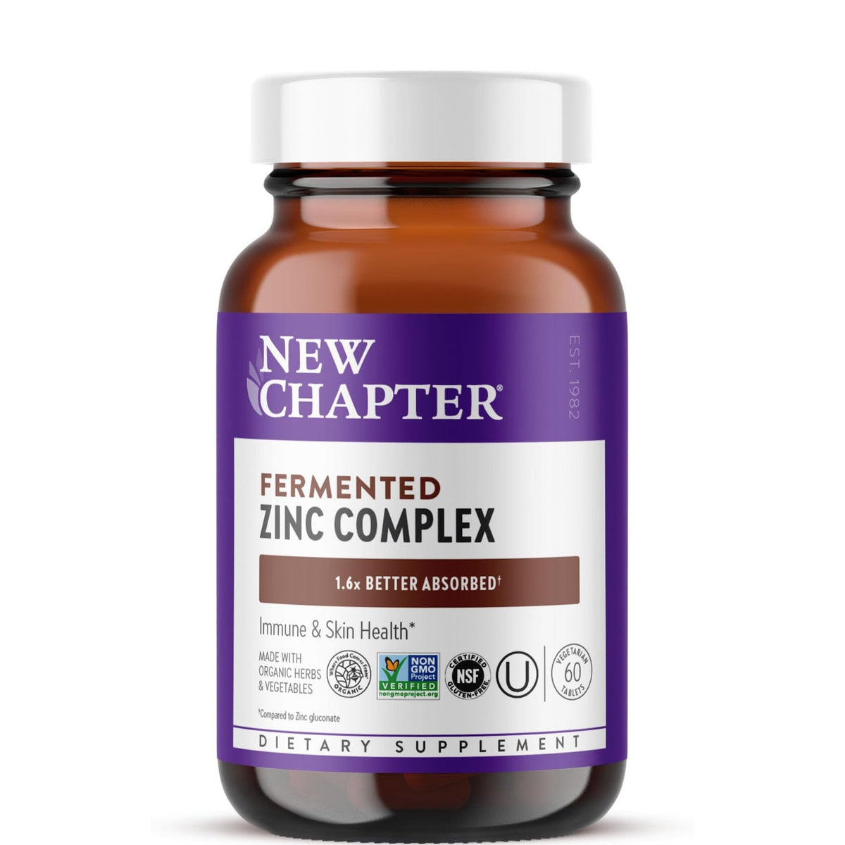 New Chapter Zinc Food Complex 60 Tabletas
