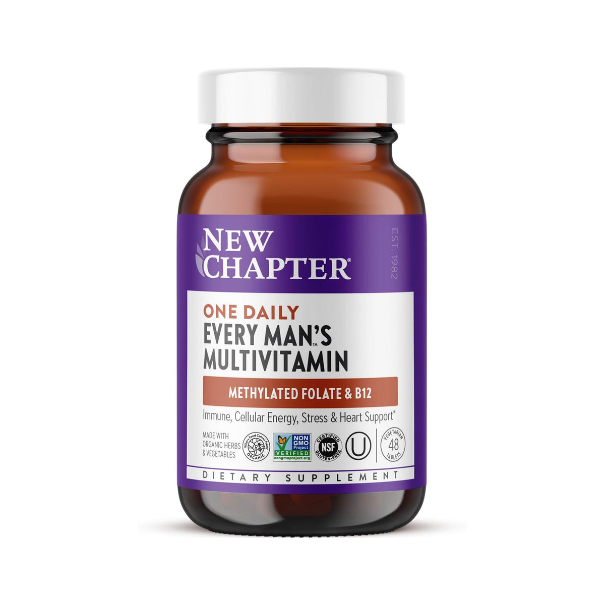 New Chapter Multivitamínico Every Man's One Daily 48 Tabletas