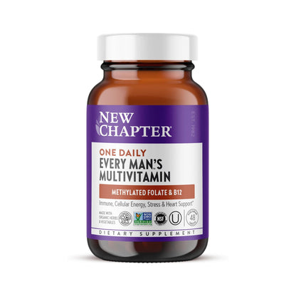 New Chapter Multivitamínico Every Man's One Daily 48 Tabletas