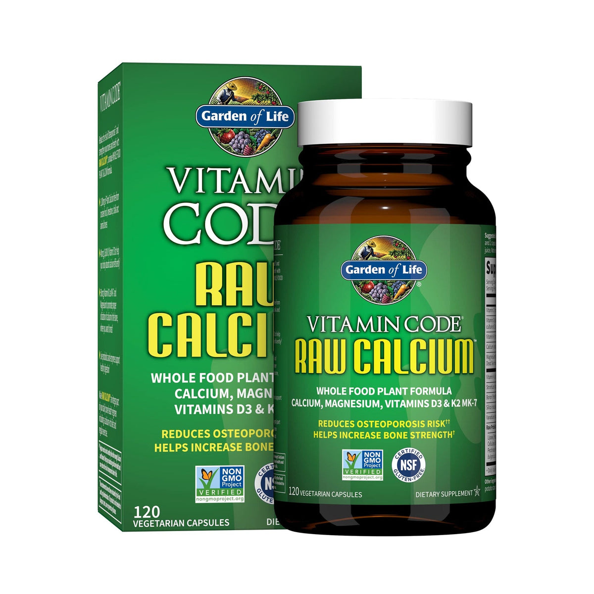 Garden of Life Vitamin Code Raw Calcium Calcio 120 Cápsulas