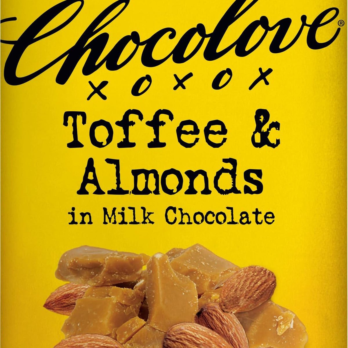 Chocolove Barra de Chocolate con Leche, Toffee y Almendra 91 g