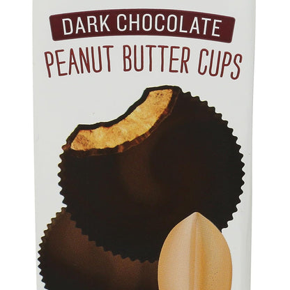Justin's Tazas de Chocolate Amargo con Crema de Cacahuate Orgánicas 40 g