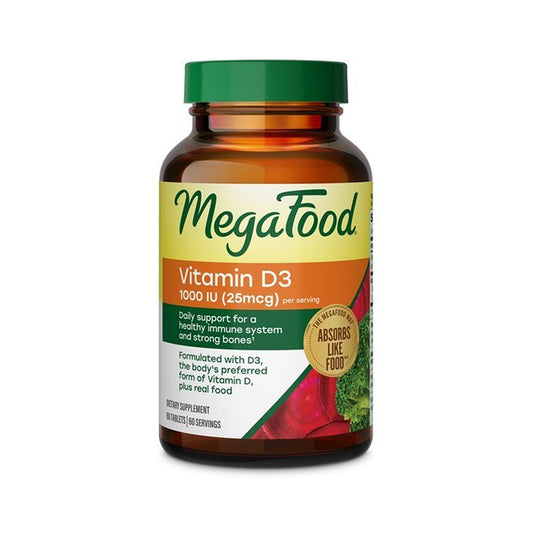 MegaFood Vitamina D3 1000 UI 60 Tabletas