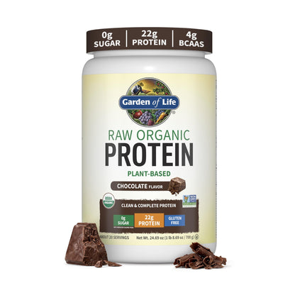 Garden of Life Proteína Raw Orgánica en Polvo Sabor Chocolate 700 g