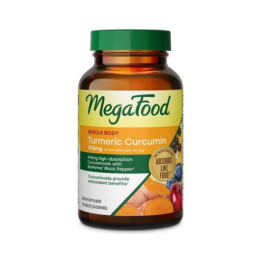 MegaFood Turmeric Strength Cúrcuma 120 Tabletas