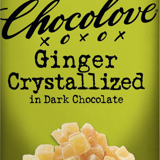 Chocolove Barra de Chocolate Amargo con Jengibre Cristalizado 91 g