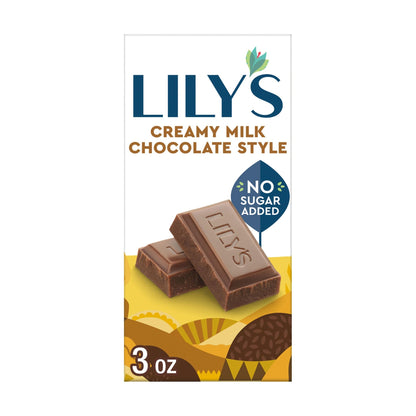 Lily's Barra de Chocolate con Leche Cremosa Sin Azúcar Añadida 85 g