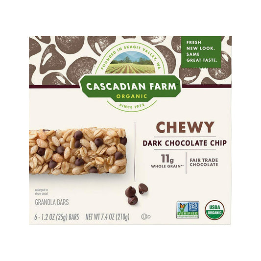 Cascadian Farm Barras de Granola Orgánicas con Chispas de Chocolate 210 g