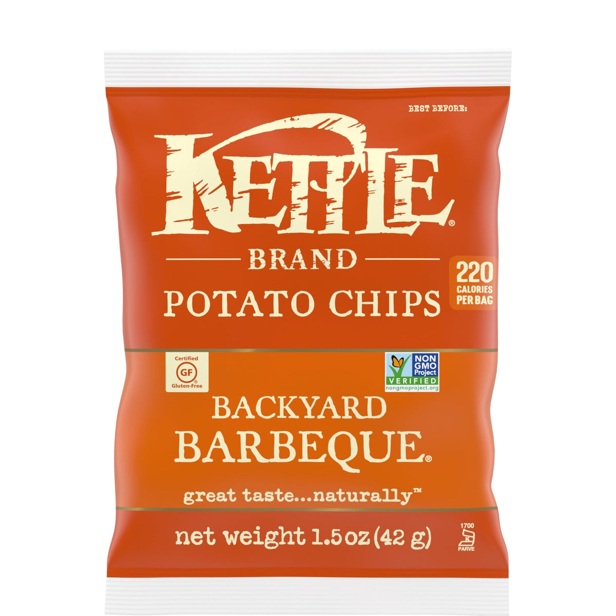 Kettle Brand Papas Fritas Sabor BBQ Bolsa Individual 43 g