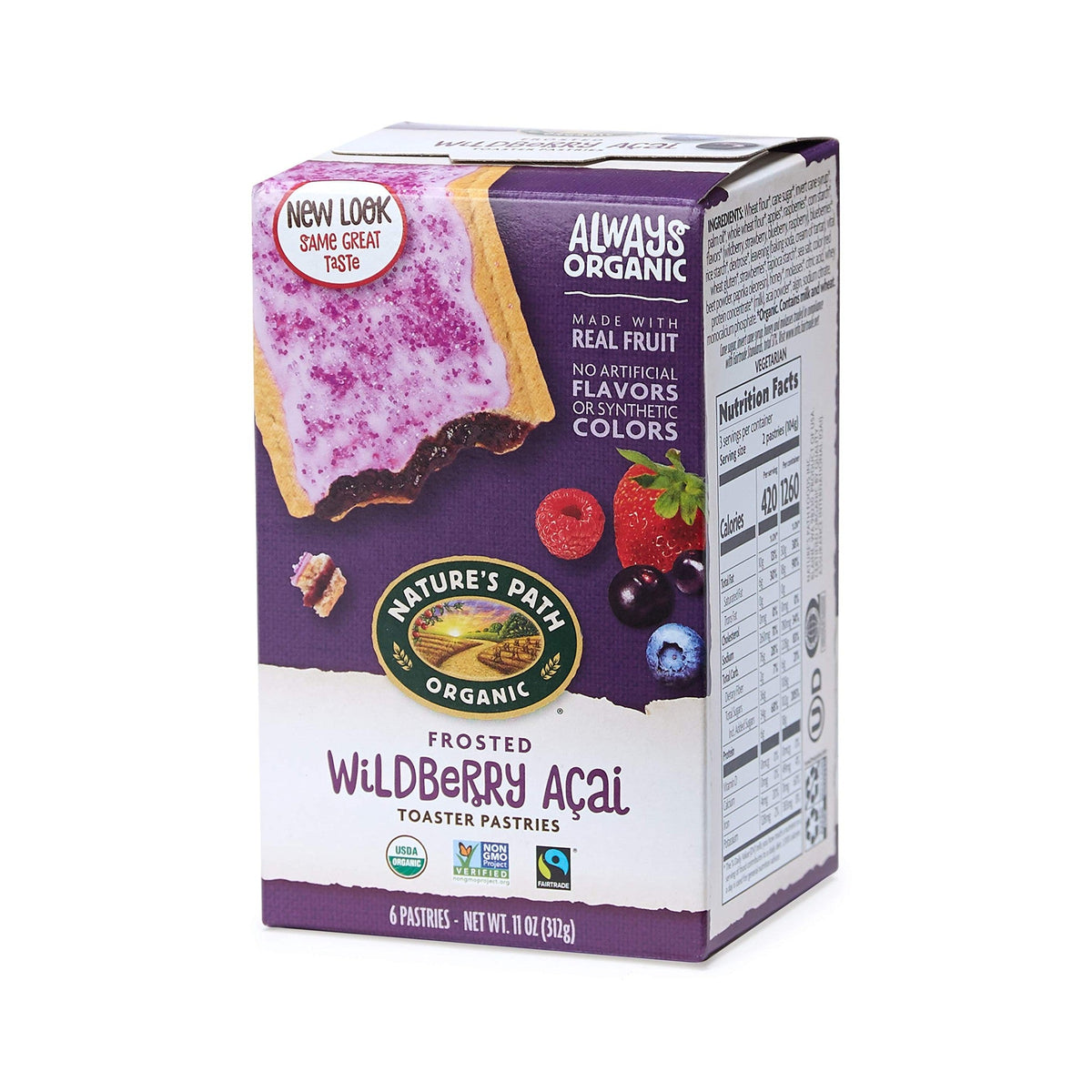Nature's Path Pastelitos Tostables Orgánicos de Moras y Açaí Glaseados 312 g