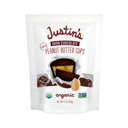 Justin's Mini Tazas de Chocolate Amargo con Crema de Cacahuate 133 g
