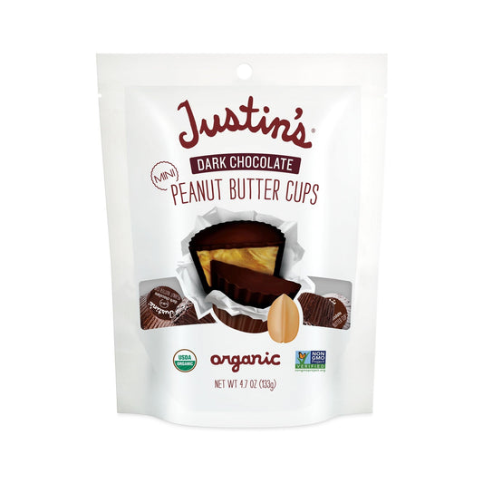 Justin's Mini Tazas de Chocolate Amargo con Crema de Cacahuate 133 g