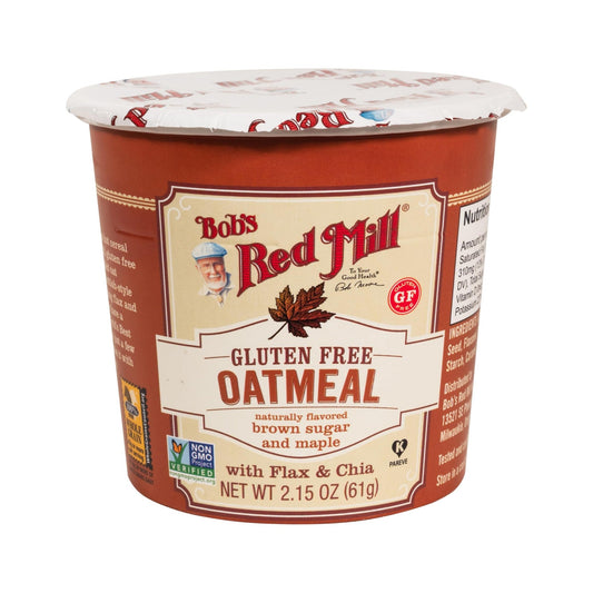 Bob's Red Mill Vaso de Avena Maple y Azúcar Morena 61 g