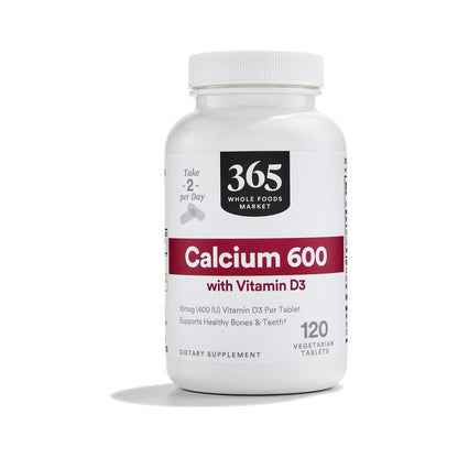 365 Calcio con Vitamina D3 120 Tabletas