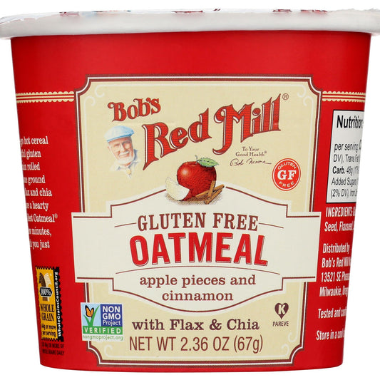 Bob's Red Mill Vaso de Avena Manzana y Canela 67 g