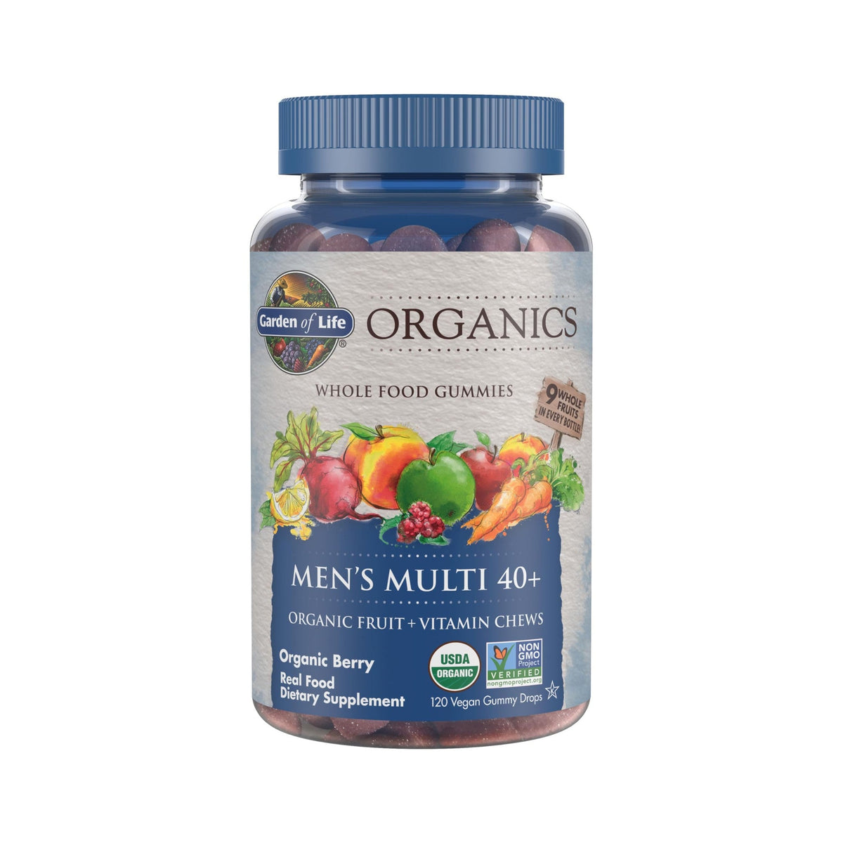 Garden of Life Multivitamínico Orgánico en Gomitas Hombre 40+ 120 Piezas