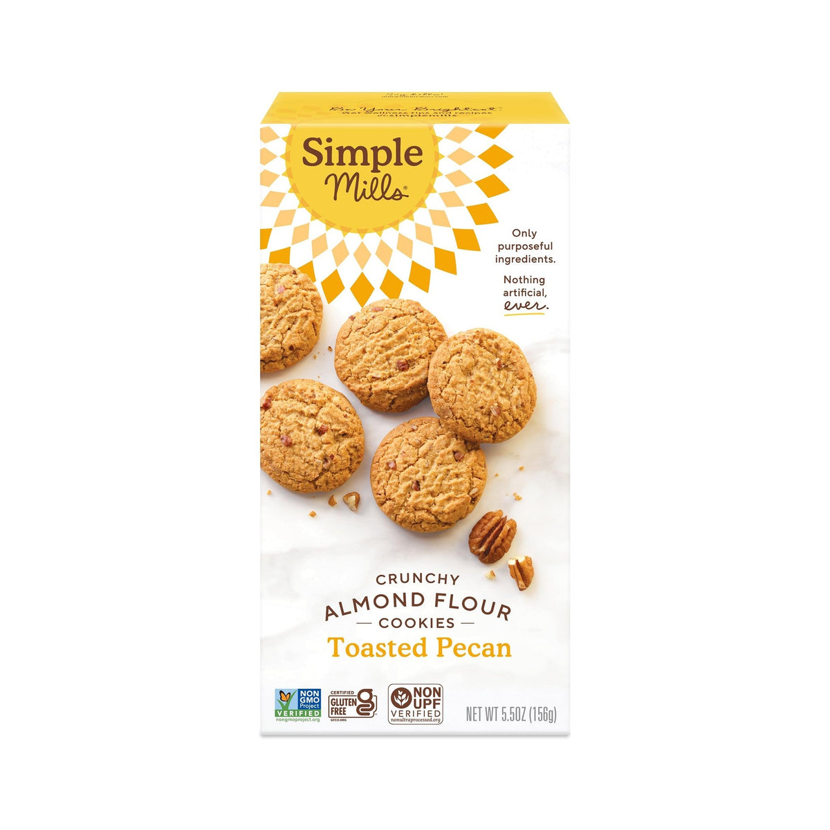 Simple Mills Galletas Crujientes de Nuez Pecana Tostada Sin Granos 156 g