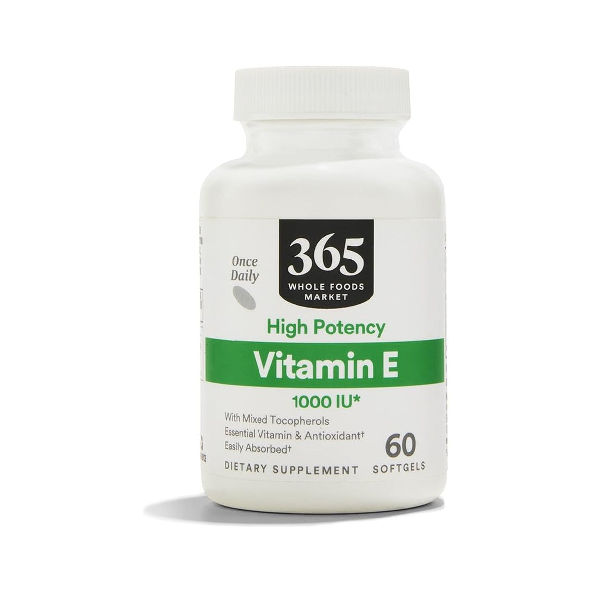 365 Vitamina E 1000 UI 60 Cápsulas
