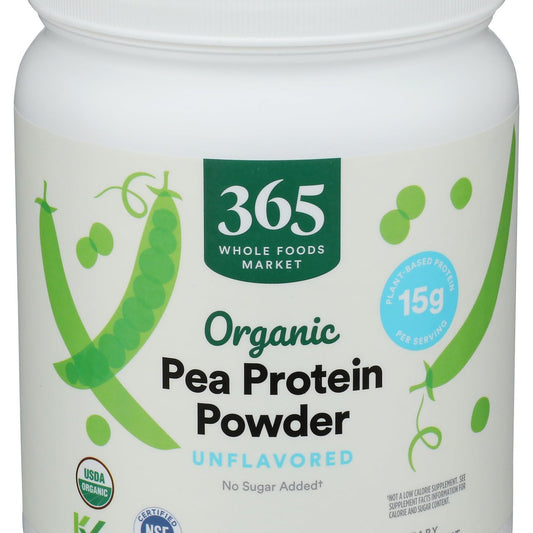 365 Proteína de Chícharo Orgánica en Polvo 454 g